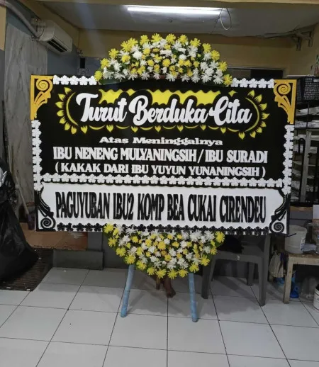 Papan Bunga Duka Setia Budi